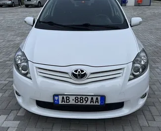 Front view of a rental Toyota Auris in Saranda, Albania ✓ Car #6977. ✓ Manual TM ✓ 1 reviews.
