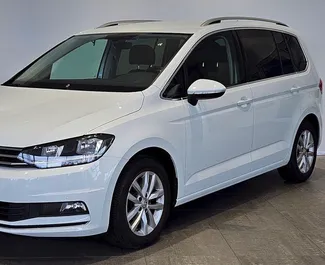 Volkswagen Touran 2018 car hire in Czechia, featuring ✓ Petrol fuel and 150 horsepower ➤ Starting from 70 EUR per day.