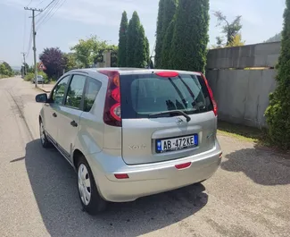 Nissan Note 2010 car hire in Albania, featuring ✓ Petrol fuel and 63 horsepower ➤ Starting from 22 EUR per day.
