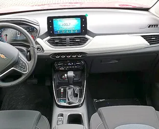 Interior of Chevrolet Captiva for hire in Czechia. A Great 7-seater car with a Automatic transmission.