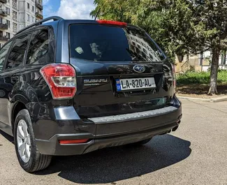 Subaru Forester 2016 car hire in Georgia, featuring ✓ Petrol fuel and 180 horsepower ➤ Starting from 85 GEL per day.