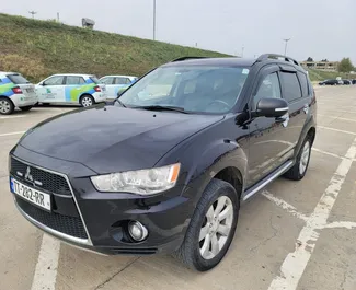 Front view of a rental Mitsubishi Outlander in Tbilisi, Georgia ✓ Car #6822. ✓ Automatic TM ✓ 0 reviews.