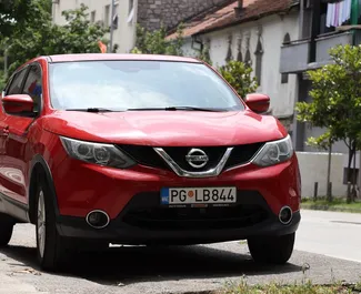 Front view of a rental Nissan Qashqai in Podgorica, Montenegro ✓ Car #5568. ✓ Automatic TM ✓ 1 reviews.