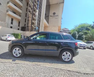 Skoda Karoq 2018 car hire in Montenegro, featuring ✓ Diesel fuel and 115 horsepower ➤ Starting from 66 EUR per day.