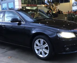 Front view of a rental Audi A4 in Tirana, Albania ✓ Car #6419. ✓ Automatic TM ✓ 1 reviews.