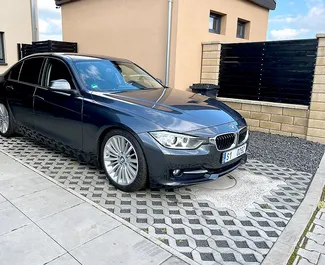 Front view of a rental BMW 320d in Prague, Czechia ✓ Car #391. ✓ Automatic TM ✓ 0 reviews.