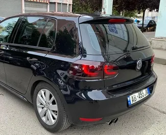 Volkswagen Golf 6 2010 car hire in Albania, featuring ✓ Diesel fuel and 140 horsepower ➤ Starting from 33 EUR per day.