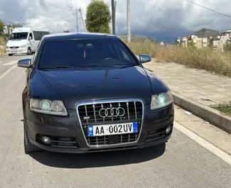 Front view of a rental Audi A6 in Saranda, Albania ✓ Car #7118. ✓ Automatic TM ✓ 1 reviews.