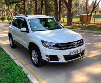 Front view of a rental Volkswagen Tiguan in Tbilisi, Georgia ✓ Car #7209. ✓ Automatic TM ✓ 0 reviews.