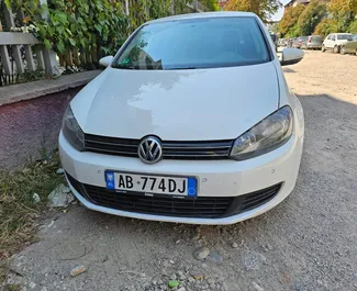 Volkswagen Golf 6 2010 car hire in Albania, featuring ✓ Diesel fuel and 77 horsepower ➤ Starting from 35 EUR per day.