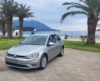 Front view of a rental Volkswagen Golf 7 in Budva, Montenegro ✓ Car #7188. ✓ Automatic TM ✓ 1 reviews.