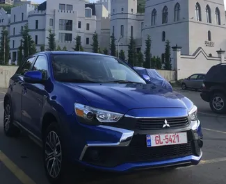 Front view of a rental Mitsubishi Outlander Sport in Tbilisi, Georgia ✓ Car #7216. ✓ Automatic TM ✓ 1 reviews.