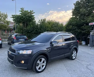 Front view of a rental Chevrolet Captiva in Tirana, Albania ✓ Car #7335. ✓ Automatic TM ✓ 0 reviews.