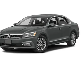 Front view of a rental Volkswagen Passat in Tirana, Albania ✓ Car #7446. ✓ Automatic TM ✓ 0 reviews.