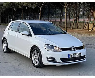 Front view of a rental Volkswagen Golf 7 in Istanbul, Turkey ✓ Car #7510. ✓ Manual TM ✓ 0 reviews.