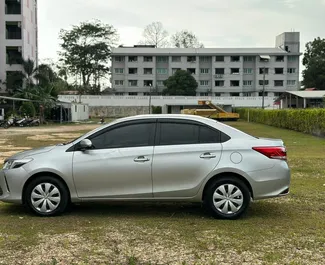 Car Hire Toyota Vios #7669 Automatic at Phuket Airport, equipped with 1.5L engine ➤ From Jirawat in Thailand.