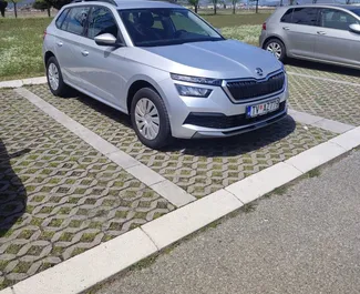 Front view of a rental Skoda Kamiq in Tivat, Montenegro ✓ Car #7689. ✓ Automatic TM ✓ 1 reviews.