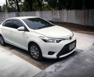 Front view of a rental Toyota Vios in Bangkok, Thailand ✓ Car #7412. ✓ Automatic TM ✓ 3 reviews.