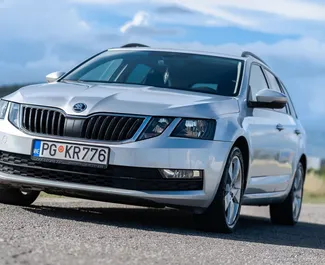 Skoda Octavia Combi 2017 car hire in Montenegro, featuring ✓ Diesel fuel and 110 horsepower ➤ Starting from 20 EUR per day.