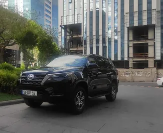 Front view of a rental Toyota Fortuner in Tbilisi, Georgia ✓ Car #8141. ✓ Automatic TM ✓ 0 reviews.
