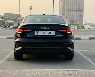Арендуйте Audi A3 Sedan 2023 в ОАЭ. Топливо: Бензин. Мощность: 150 л.с. ➤ Стоимость от 150 AED в сутки.