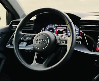 Audi A3 Sedan 2023 для аренды в Дубае. Лимит пробега 150 км/день.