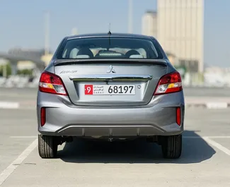 Арендуйте Mitsubishi Attrage 2023 в ОАЭ. Топливо: Бензин. Мощность: 76 л.с. ➤ Стоимость от 60 AED в сутки.