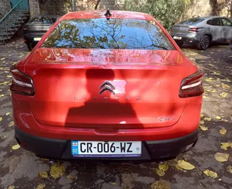 Petrol 1.2L engine of Citroen C4 X 2023 for rental at Tbilisi Airport.