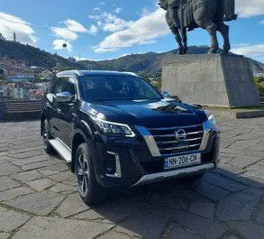 Front view of a rental Nissan X-Terra in Tbilisi, Georgia ✓ Car #8142. ✓ Automatic TM ✓ 0 reviews.