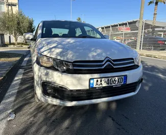 Citroen C Elysee 2018 available for rent in Tirana, with unlimited mileage limit.