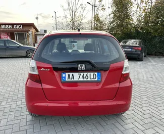 Honda Jazz 2010 car hire in Albania, featuring ✓ Petrol fuel and 93 horsepower ➤ Starting from 18 EUR per day.