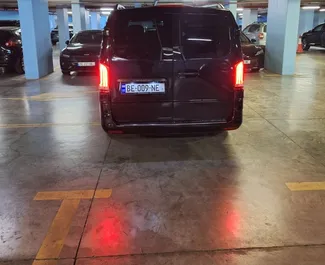 Petrol 2.0L engine of Mercedes-Benz V-Class 2017 for rental at Tbilisi Airport.