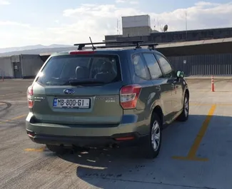 Subaru Forester 2015 available for rent in Tbilisi, with unlimited mileage limit.