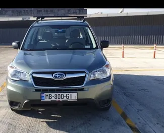 Front view of a rental Subaru Forester in Tbilisi, Georgia ✓ Car #8661. ✓ Automatic TM ✓ 1 reviews.
