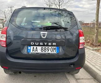 Dacia Duster 2015 available for rent in Tirana, with unlimited mileage limit.