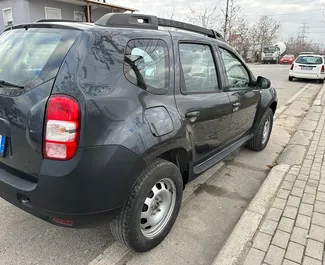 Diesel 1.5L engine of Dacia Duster 2015 for rental in Tirana.