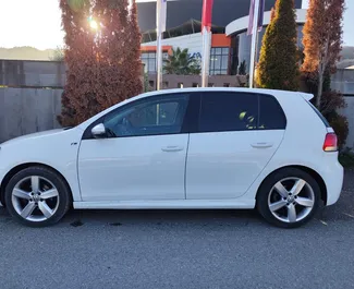 Volkswagen Golf 6 2013 car hire in Albania, featuring ✓ Petrol fuel and 140 horsepower ➤ Starting from 27 EUR per day.