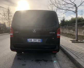 Diesel 2.2L engine of Mercedes-Benz Vito 2018 for rental in Tirana.