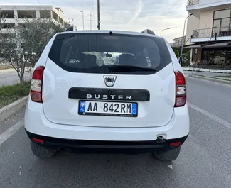 Diesel 1.5L engine of Dacia Duster 2017 for rental in Tirana.