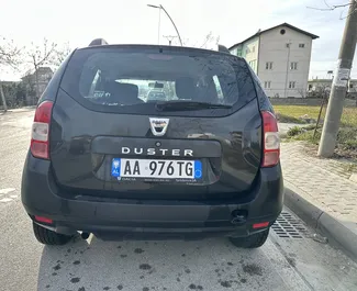 Diesel 1.5L engine of Dacia Duster 2017 for rental in Tirana.
