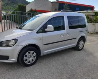 Front view of a rental Volkswagen Caddy in Tirana, Albania ✓ Car #4615. ✓ Manual TM ✓ 2 reviews.