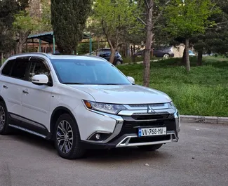 Mitsubishi Outlander Xl 2019 car hire in Georgia, featuring ✓ Hybrid fuel and 180 horsepower ➤ Starting from 150 GEL per day.