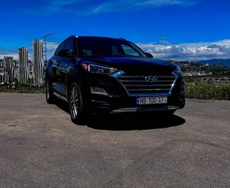 Front view of a rental Hyundai Tucson in Tbilisi, Georgia ✓ Car #9591. ✓ Automatic TM ✓ 0 reviews.