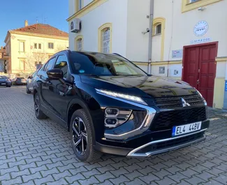 Front view of a rental Mitsubishi Eclipse Cross in Prague, Czechia ✓ Car #348. ✓ Automatic TM ✓ 0 reviews.