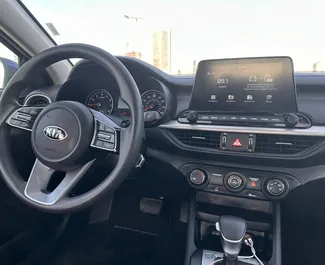 Interior of Kia Forte for hire in the UAE. A Great 5-seater car with a Automatic transmission.