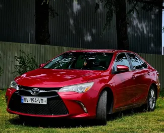 Front view of a rental Toyota Camry in Tbilisi, Georgia ✓ Car #7217. ✓ Automatic TM ✓ 1 reviews.