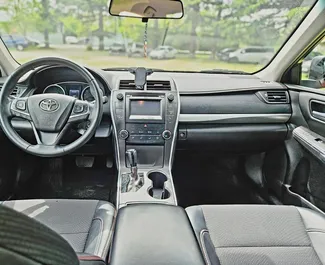Interior of Toyota Camry for hire in Georgia. A Great 5-seater car with a Automatic transmission.